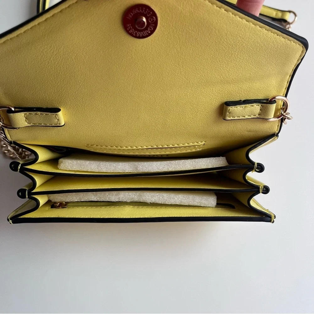 Urban Expressions Lemon Yellow Crossbody handBag